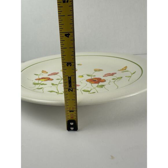 VTG Floral Platter Colorstone Nikko 12" Orange Yellow Floral Retro Plate - Picture 9 of 9